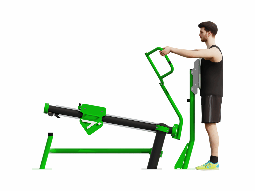 BESTRONG tolósúlyos evezőgép – kültéri fitneszeszköz hátizom erősítésére